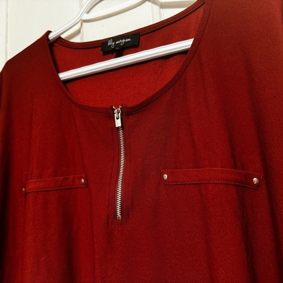 Lily Morgan Short-Sleeve Blouse - Picture 2 of 3